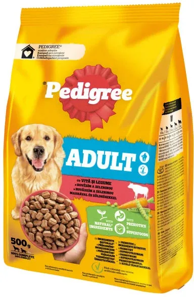 Pedigree Hrană uscată pentru câini Adult Talie Medie/Mare, cu Vită/Legume 3 kg