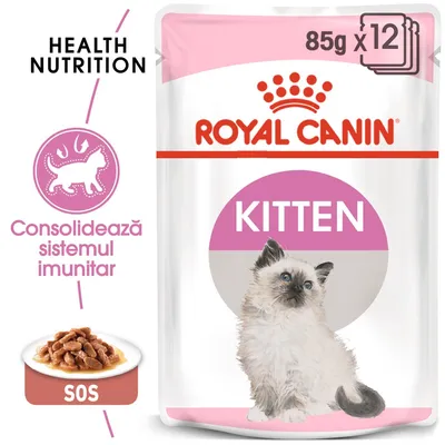 Royal Canin Kitten Instinctive in Gravy Pouch, 12 plicuri x 85 g