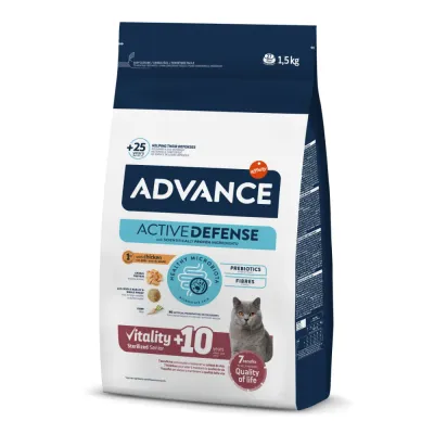 Advance Cat Vitality Sterilised Senior 10+, 1.5 kg