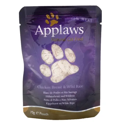 Applaws plic hrana umeda pisici Piept de Pui și Orez Sălbatic 70 g