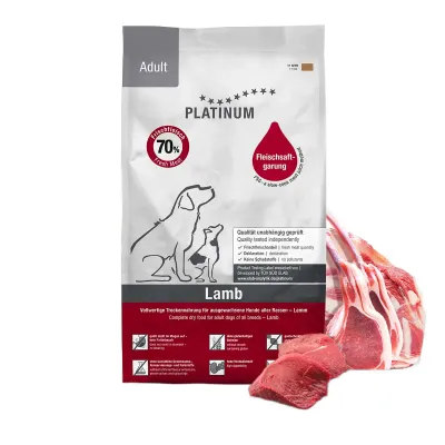 Hrană Uscată Câine Adult, Platinum Natural, Miel, 5kg