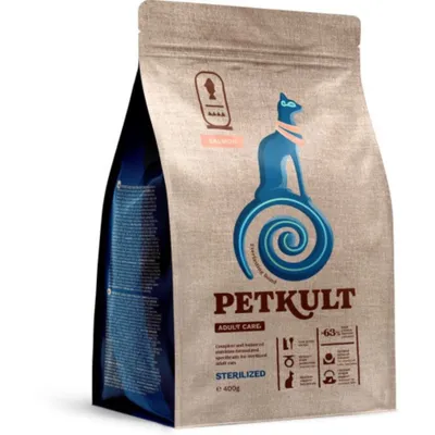 Petkult Adult Care Sterilised, Somon, hrană uscată pisici sterilizate, 7kg