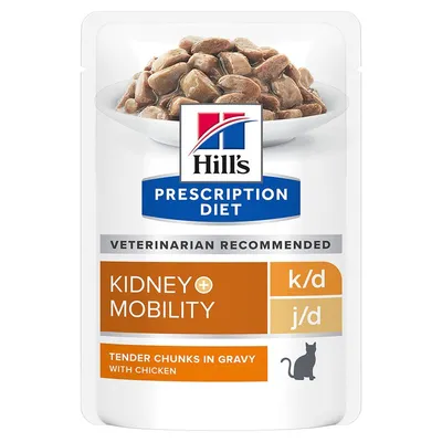 Hill's Prescription Diet k/d + Mobility cu pui 12 x 85 g