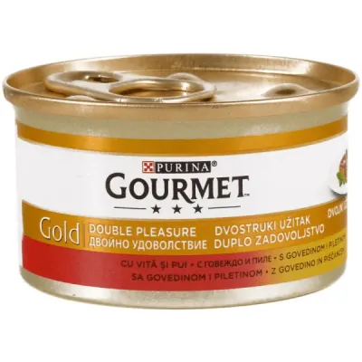 Gourmet Gold Vită și Pui 85 g