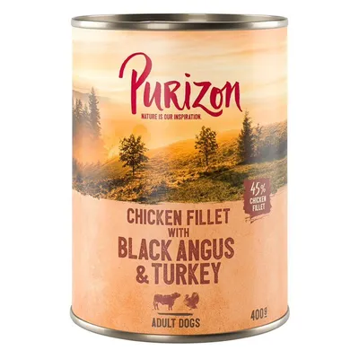 Purizon Adult Pachet testare 1 x 400 g - fără cereale - Black Angus & curcan