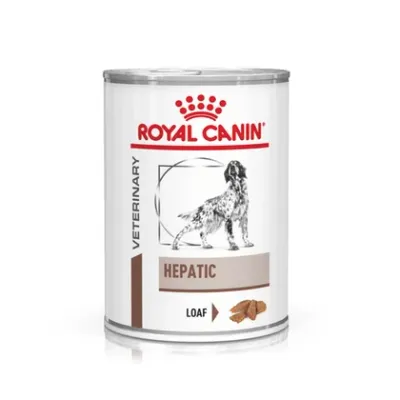 Royal Canin VD Hepatic, Xs-Xl, dietă veterinară, conservă hrană umedă câini, suport hepatic, (pate), 420g
