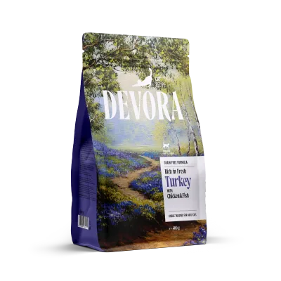 Devora Cat Sterilized GF Carne Alba SI Cartofi Dulci 400 G