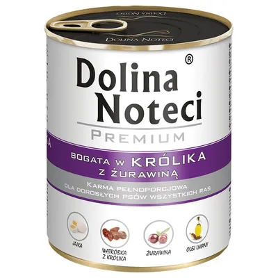 Dolina Noteci Premium 12 x 800 g Iepure cu merișoare