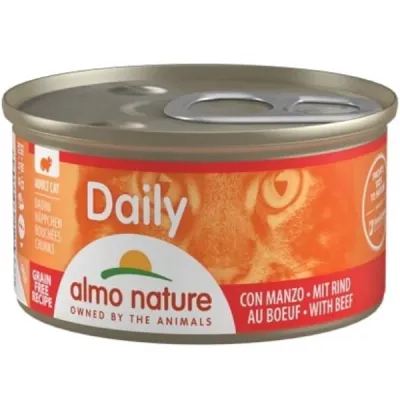 Almo Nature Daily Chunks Conservă pentru pisici, cu vită 85g