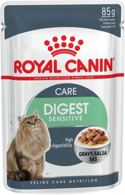 Royal Canin FHN Digest Sensitive, Plic pentru pisici 4x85g