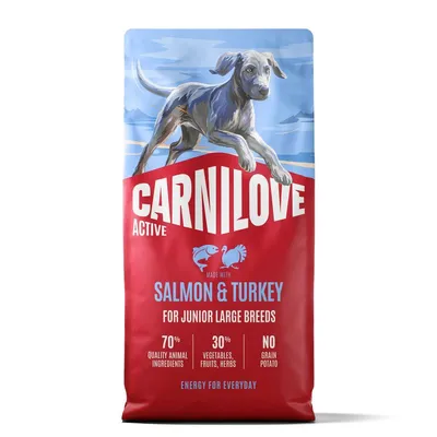 Carnilove Active Junior Large Breed Somon & Curcan 12 kg