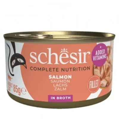 Hrana umeda pisici, Schesir, Somon in Supa, 85 g