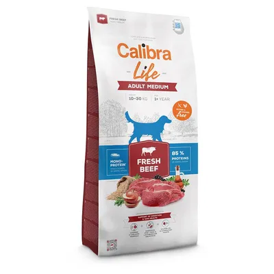 Calibra Life Adult Medium Breed Vită proaspătă 12 kg