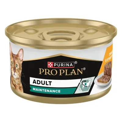 Purina® Pro Plan® Maintenance Adult, terină cu Pui, hrană umedă pentru pisici, 85g