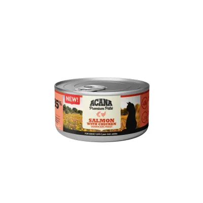 Acana Conservă pentru pisici, cu Somon și Pui 85 g