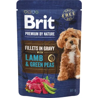 Brit Premium by Nature Plic, File de Miel cu mazăre, în sos 85g