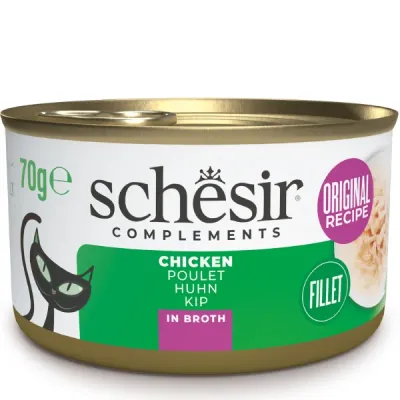 Hrana umeda pisici, Schesir, Pui in Supa, 70 g