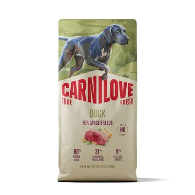 Carnilove True Fresh Large Breed Rață 12 kg