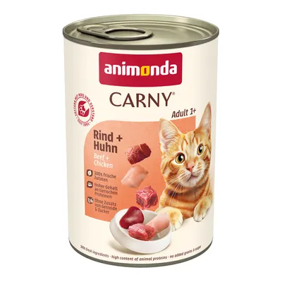 Animonda Carny Adult 6 x 400 g Vită și pui