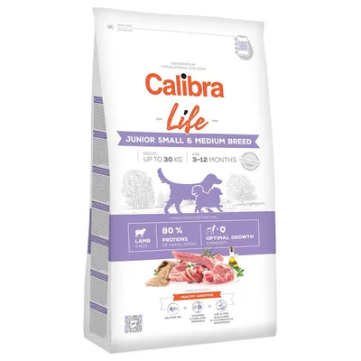 Calibra Dog Life Junior Small & Medium Breed Miel 12 kg