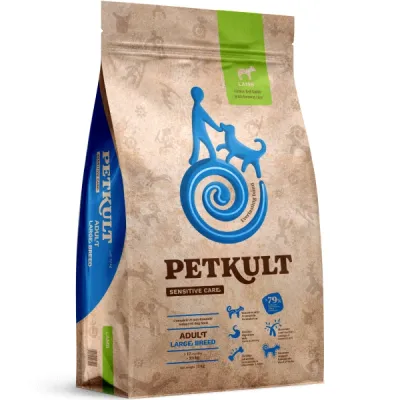 Petkult Sensitive Adult large, talie mare, Miel și orez 3 kg