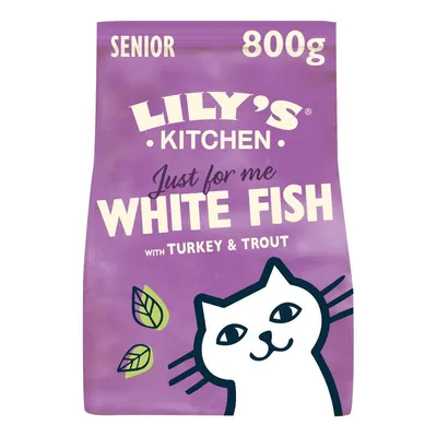 Lily's Kitchen Cat Senior Pește alb & curcan 800 g
