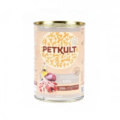 Petkult Conservă pentru câini, cu Miel 400g