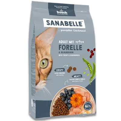 Sanabelle Hrană uscată pentru pisici, cu păstrăv, 8kg