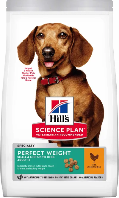 HILL's Canine Adult Small & Miniature Perfect Weight cu Pui 1,5kg
