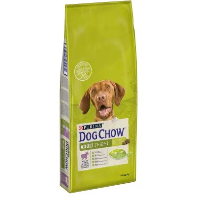 Dog Chow Hrană uscată pentru câini Adult, cu Miel și Orez 14 kg