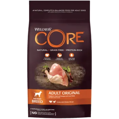 Wellness Core Medium Breed Curcan si pui 10kg