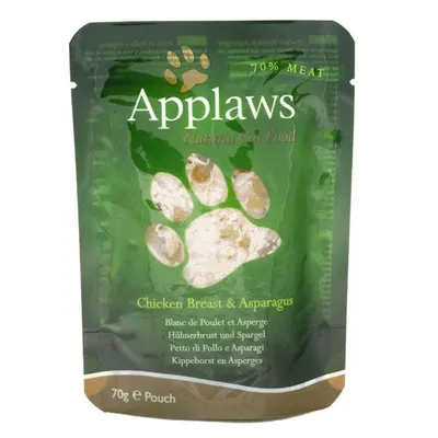 Applaws plic hrana umeda pisici Piept de Pui și Sparanghel 70 g