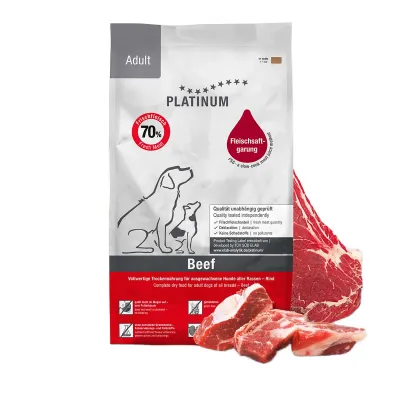 Hrană Uscată Câine Adult, Platinum Natural, Vită, 5kg