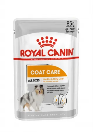 Royal Canin Coat Care Adult, hrană umedă câini, blană sănătoasă și lucioasă, (pate), 85g
