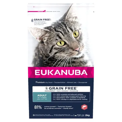 Eukanuba Grain Free Adult bogată în somon 2 kg