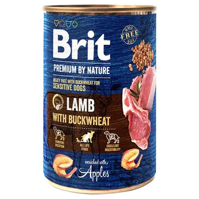 Brit Premium by Nature 6 x 400 g Miel cu hrișcă