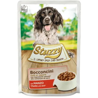 Stuzzy Plic hrană umedă pentru câini, cu Vită 100g