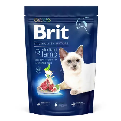 Brit Premium hrană pentru pisici, Sterilised cu Miel 1,5 kg