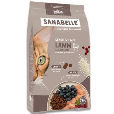 Sanabelle Sensitive Hrană uscată pentru pisici, cu miel, 8kg