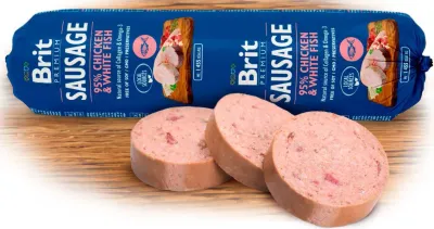 Brit Premium Salam pentru câini, cu Pui și Pește Alb 800g