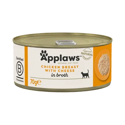 Applaws Conservă pentru pisici, cu Piept de Pui și Brânză 70 g