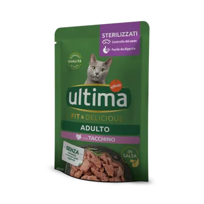 Hrană Umedă Pisică Adult, Ultima, Sterilizat, Curcan, 85g