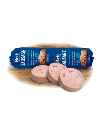 Brit Premium Salam pentru câini, cu Pui și Miel 800g