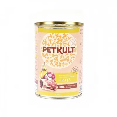 Petkult Conservă pentru câini, cu Rață 400 g