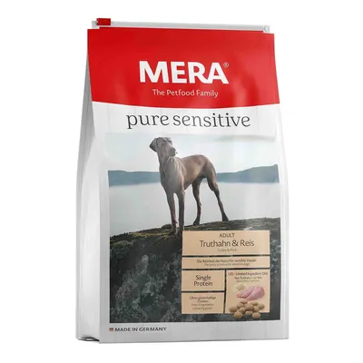 Mera Pure Sensitive, Xs-Xl, Curcan și Orez, hrană uscată câini, 4kg
