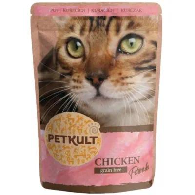 Petkult Plic pentru pisici, cu Pui 100g