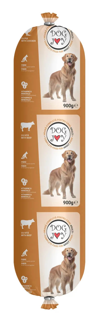 Salam, Hrană Umedă Câine Adult, Dog Joy, Pui, 900g