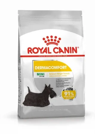 Royal Canin Mini Dermacomfort, hrană uscată câini, prevenirea iritațiilor pielii, 1kg