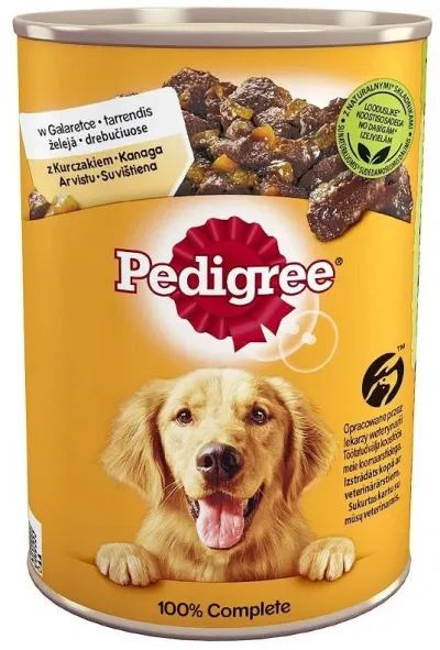 Pedigree Conservă pentru câini Adult, cu Pui și Morcov 1200g