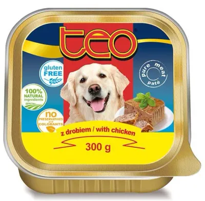Teo Pate pentru câini, cu Pasăre 300g
